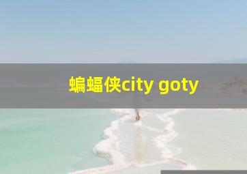 蝙蝠侠city goty